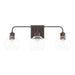 Tanner Three Light Vanity in Bronze