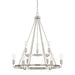 Tanner Nine Light Chandelier in Brushed Nickel