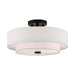 Claremont 3 Light Ceiling Mount in English Bronze