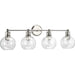 Hansford 4-Light Bath & Vanity Lighting in Polished Nickel