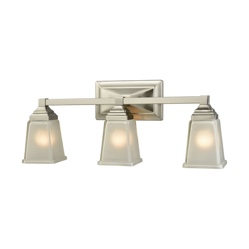 Sinclair 3-Light Bath Vanity in Brushed Nickel