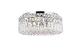 Maxime 4-Light Flush Mount in Chrome with Clear Royal Cut Crystal