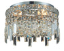 Maxime 4-Light Flush Mount in Chrome with Clear Royal Cut Crystal