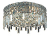 Maxime 5-Light Flush Mount in Chrome with Clear Royal Cut Crystal