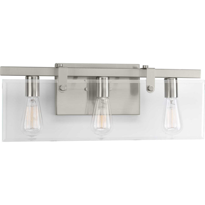 Glayse 3-Light Bath & Vanity Lighting in Brushed Nickel