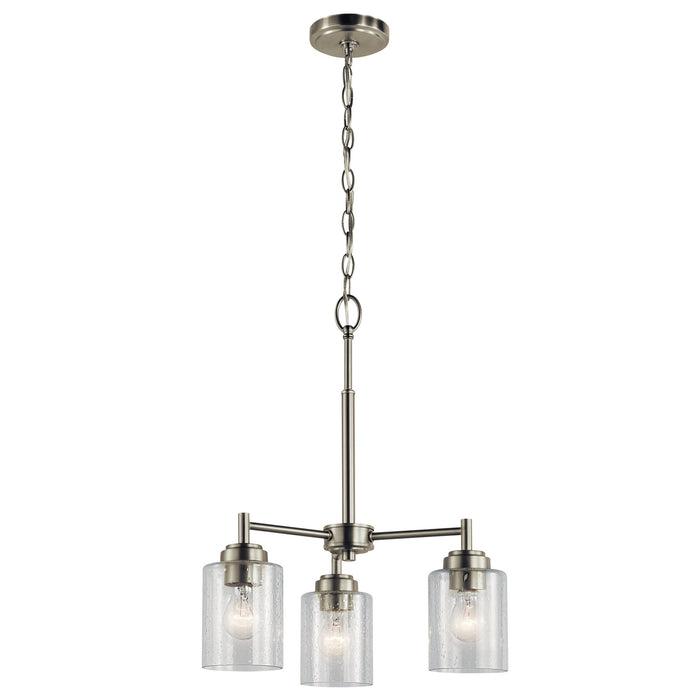 Winslow Mini Chandelier 3-Light in Brushed Nickel