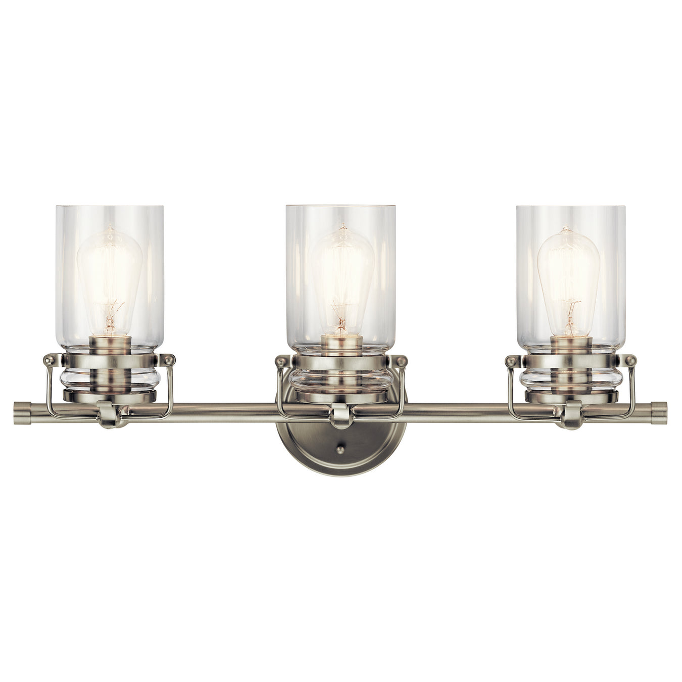 Brinley Bath Sconce 3-Light in Brushed Nickel