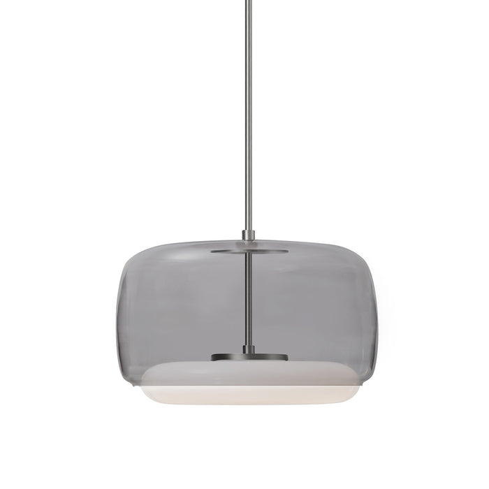 Enkel Down Pendant in Smoked/ Nickel