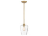 Octave 1-Light Pendant in Warm Brass