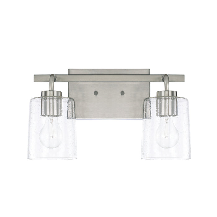 Greyson Two Light Vanity in Brushed Nickel