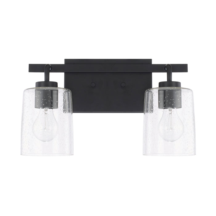 Greyson Two Light Vanity in Matte Black