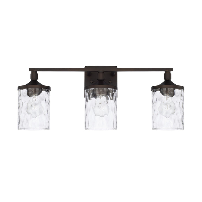 Colton Three Light Vanity in Bronze