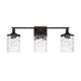 Colton Three Light Vanity in Bronze