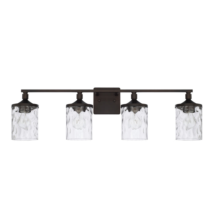 Colton Four Light Vanity in Bronze