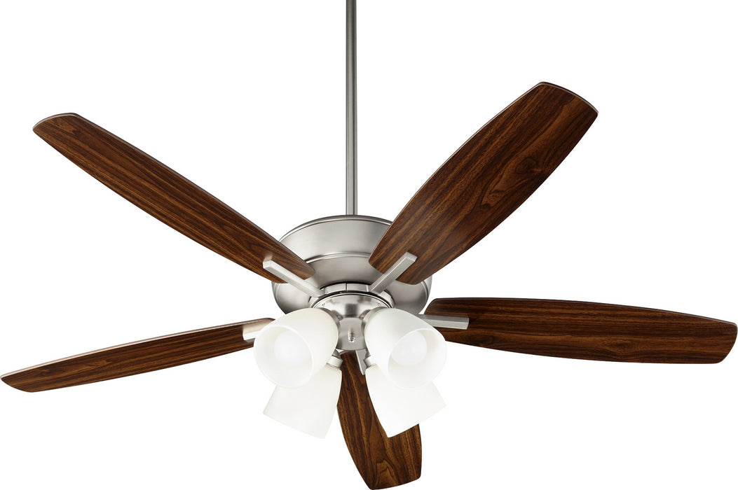 Breeze Transitional Ceiling Fan in Satin Nickel