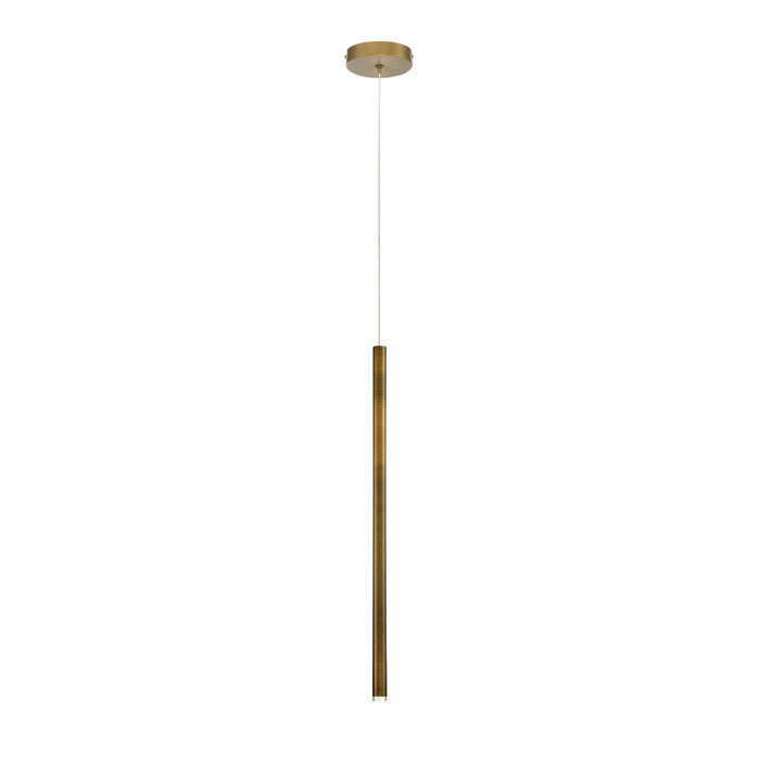 Navada 1-Light Pendant in Antique Brass Gold