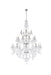 Verona 25-Light Chandelier in Chrome with Clear Royal Cut Crystal