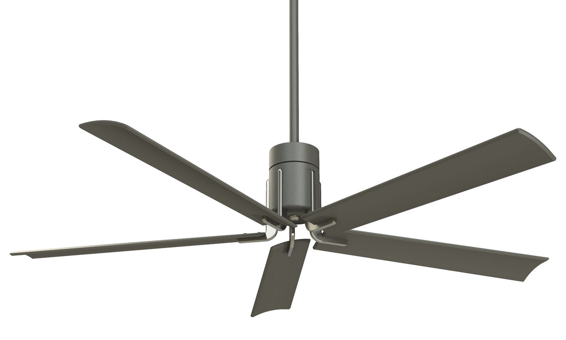 Clean 60" Ceiling Fan in Grey Iron/Brushed Nickel