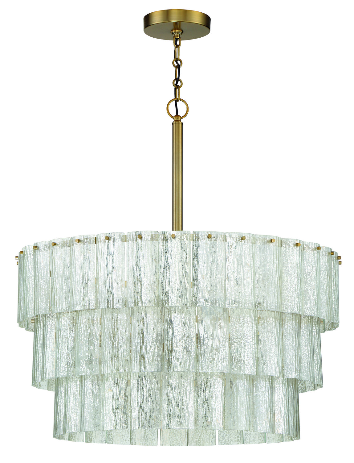 Museo 9-Light Pendant in Satin Brass