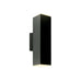 LED Cylinder Sconce in Black