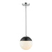 Dixon Small Pendant with Rod (Convertible) in Chrome