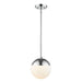 Dixon Small Pendant with Rod (Convertible) in Chrome