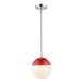 Dixon Small Pendant with Rod (Convertible) in Chrome