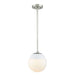 Dixon Small Pendant with Rod (Convertible) in Pewter