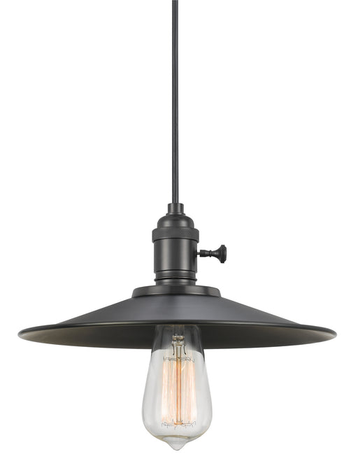 Uni-Pack One Light Pendant In Brushed Steel