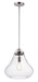 Stella 1-Light Pendant in Satin Nickel with Clear Glass