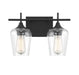 Octave 2-Light Bath Vanity in Black