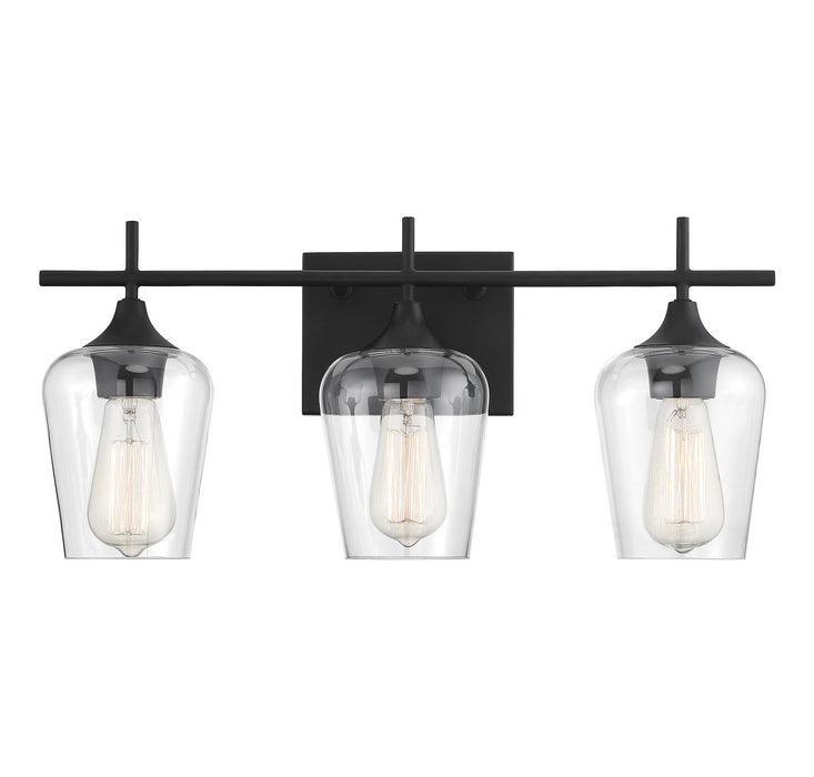 Octave 3-Light Bath Vanity in Black