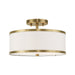 Park Ridge 2 Light Ceiling Mount in Antique Brass