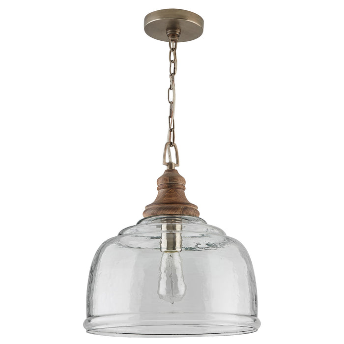 Julian One Light Pendant in Grey Wash