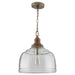 Julian One Light Pendant in Grey Wash