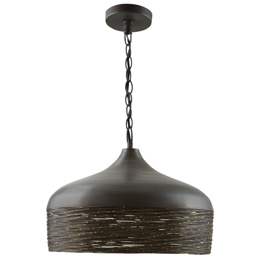 Sana One Light Pendant in Grey Iron