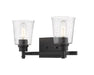 Bohin 2 Light Vanity in Matte Black