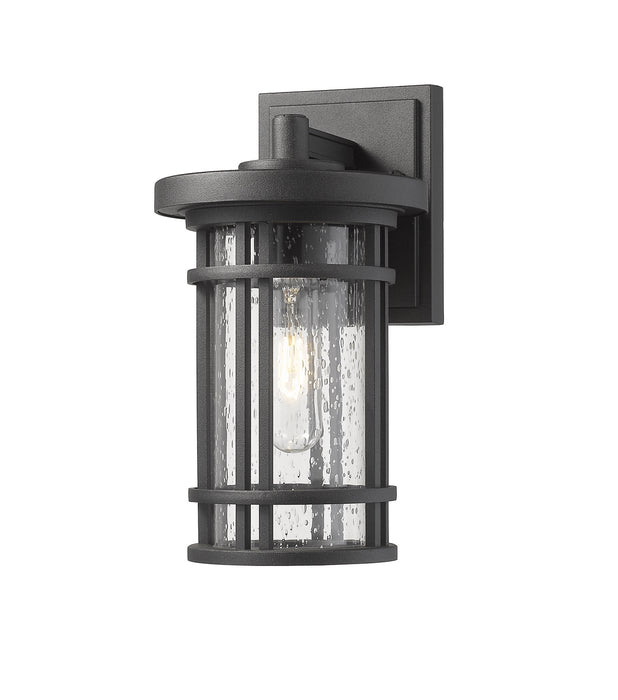 Jordan 1 Light Outdoor Wall Sconce in Black