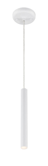 Forest 1 Light Mini Pendant in Matte White with 12" Matte White Shade