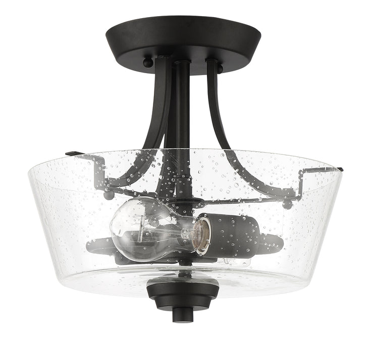 Grace Two Light Semi Flush Mount Convertible in Espresso