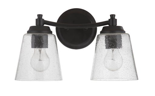 Tyler Two Light Vanity in Flat Black