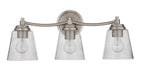 Tyler Three Light Vanity in Brushed Polished Nickel