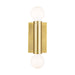 Beckham Modern 2-Light Wall Sconce in Burnished Brass