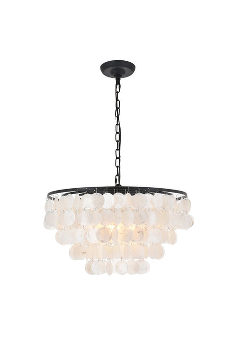 Selene 4-Light Pendant in Black & White