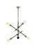 Axel 6-Light Pendant in Black & Brass