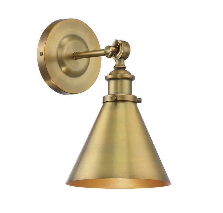 Glenn 1-Light Sconce in Warm Brass