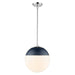 Dixon 1-Light Pendant with Rod in Chrome