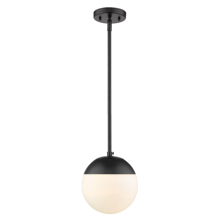 Dixon Small Pendant with Rod (Convertible) in Matte Black