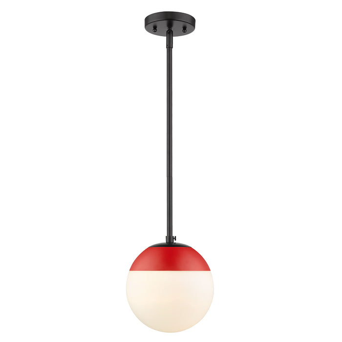 Dixon Small Pendant with Rod (Convertible) in Matte Black