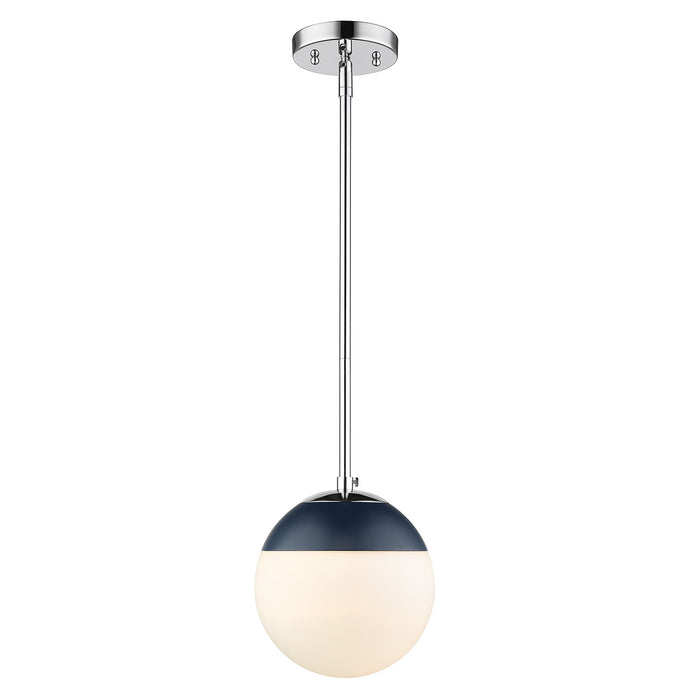 Dixon Small Pendant with Rod (Convertible) in Chrome